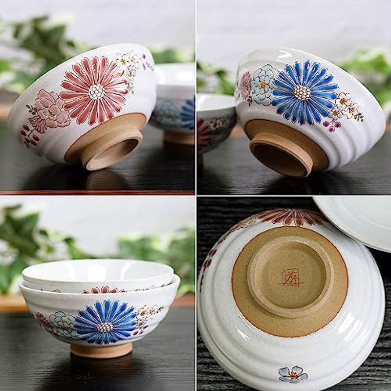 夫婦茶碗 湯呑み ペア 食器セット 九谷焼 華 陶器 茶碗 ブランド 夫婦茶碗 湯呑み ペア 食器セット 九谷焼 華 陶器 茶碗 ブランド