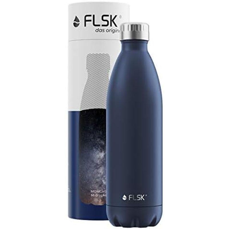 FLSK フラスク 炭酸対応 水筒 500ml 真空断熱 ドイツ ステンレスボトル 保温 保冷 炭酸OK 魔法瓶 直飲み ギフト シルバー｜jjhouse｜12