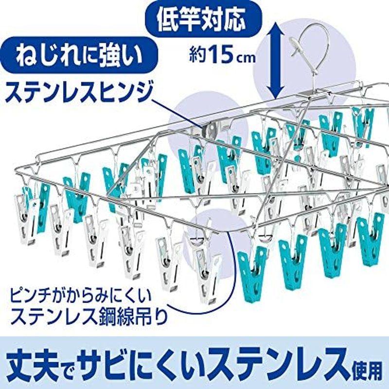 レック ステンレス 角ハンガー 62ピンチ ( 洗濯ハンガー ) W-435｜jjhouse｜08