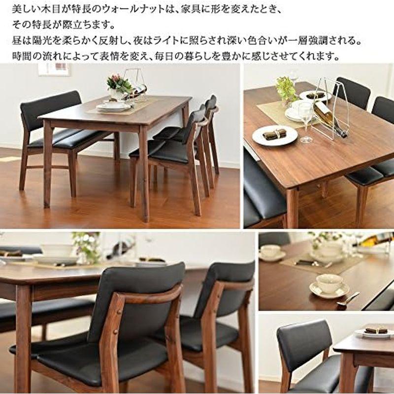 ダイニングベンチ ウォルナット 完成品50003441 家具 タマリビング(Tamaliving) 胡桃 ベンチ 幅100cm 2人掛け 無垢 ベンチ単品｜jjhouse｜15