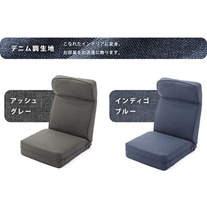 JUKA ジュカ 日本製 座椅子 ヘッドリクライニング ポケットコイル 14段ギア ダリアンアッシュグレー A1120pr-625GRY｜jjhouse｜15
