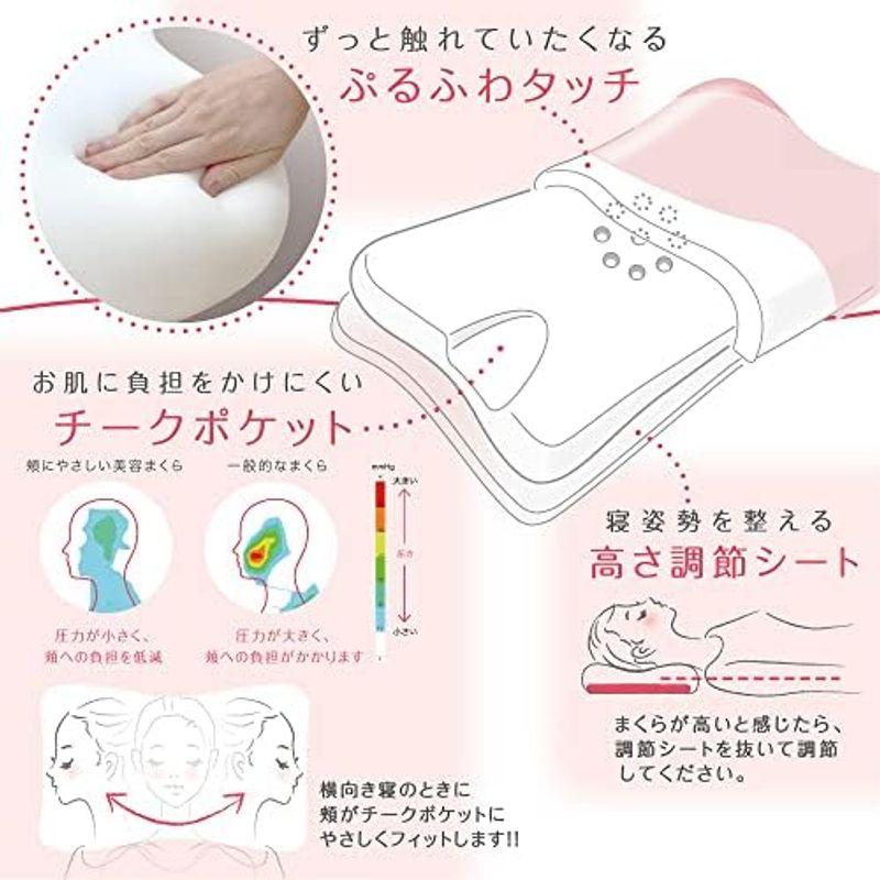 西川(nishikawa) ルミディ 頬にやさしい美容まくら ビューティー 西川(nishikawa) ルミディ 頬にやさしい美容まくら ビューティー