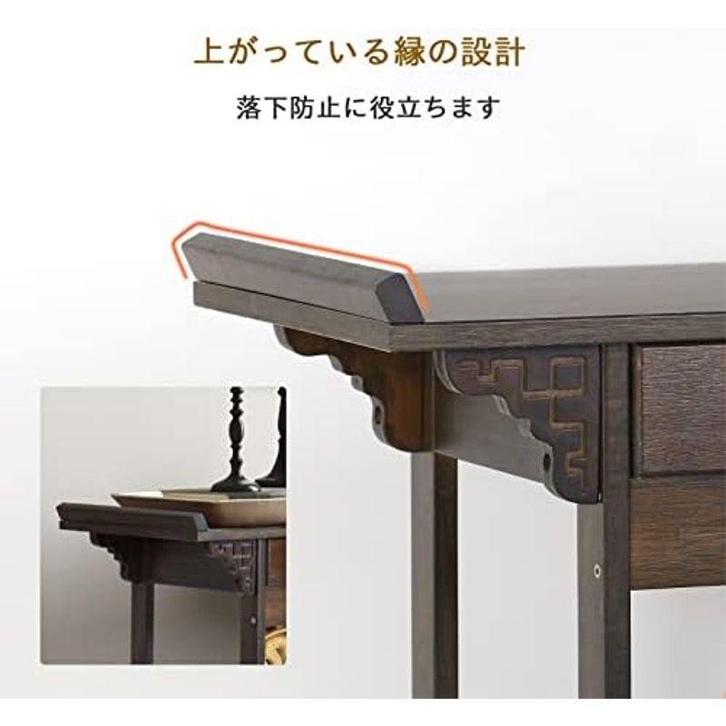 Susire コンソールテーブル 引き出し付き 木製玄関テーブル 経机 Susire コンソールテーブル 引き出し付き 木製玄関テーブル 経机
