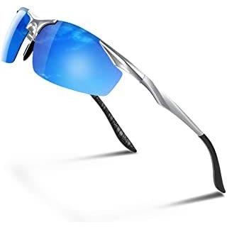 ONE FREELY 偏光スポーツサングラス 変色調光偏光グラス 昼夜兼用・超軽量メタル UV400 紫外線カット 野球 ドライ?