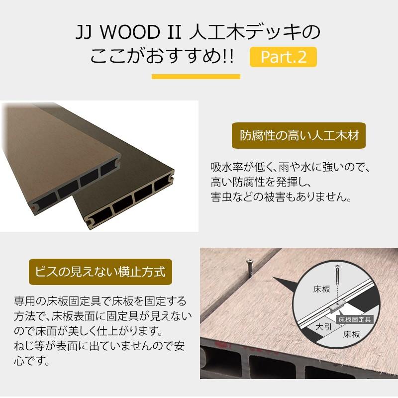 大引3595 JJ-WOOD II ／ウッドデッキ デッキ バルコニー ガーデニング エクステリア 人工木【代引き不可】｜jjprohome1｜03