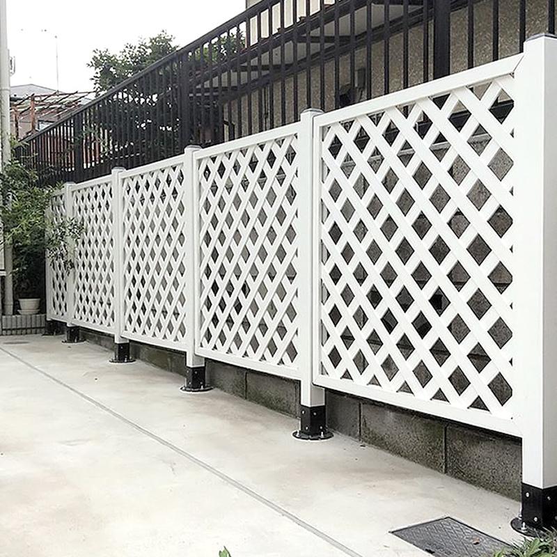 ラティス フェンス diy 外構 人工木ラティスフェンス1860 <4枚セット> 1800×600mm 全4色(ブラウン/ベージュ/ホワイト/ダークブラウン)|jjprohome1|07