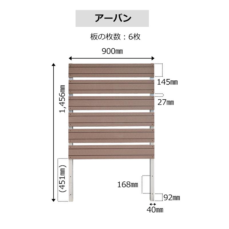 JJ PROHOME 【最終処分特価】 目隠し 人工木 スタイリッシュ フェンス