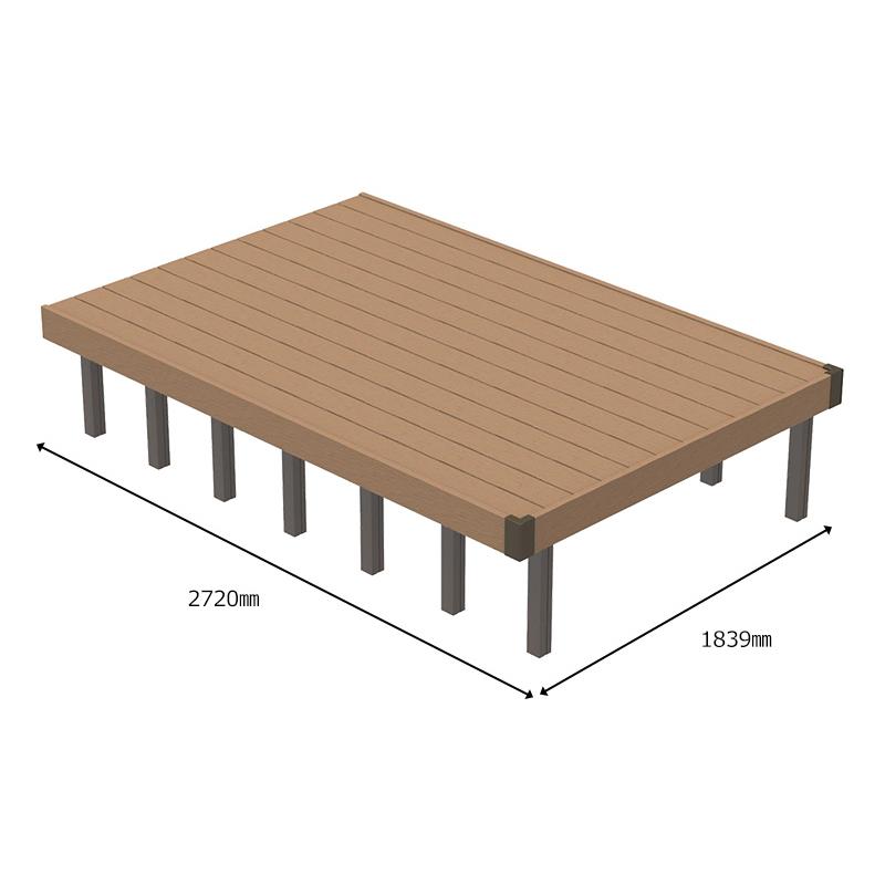 JJ PROHOME 【予約販売12月中旬以降発送】人工木 ウッドデッキ 1.0間9