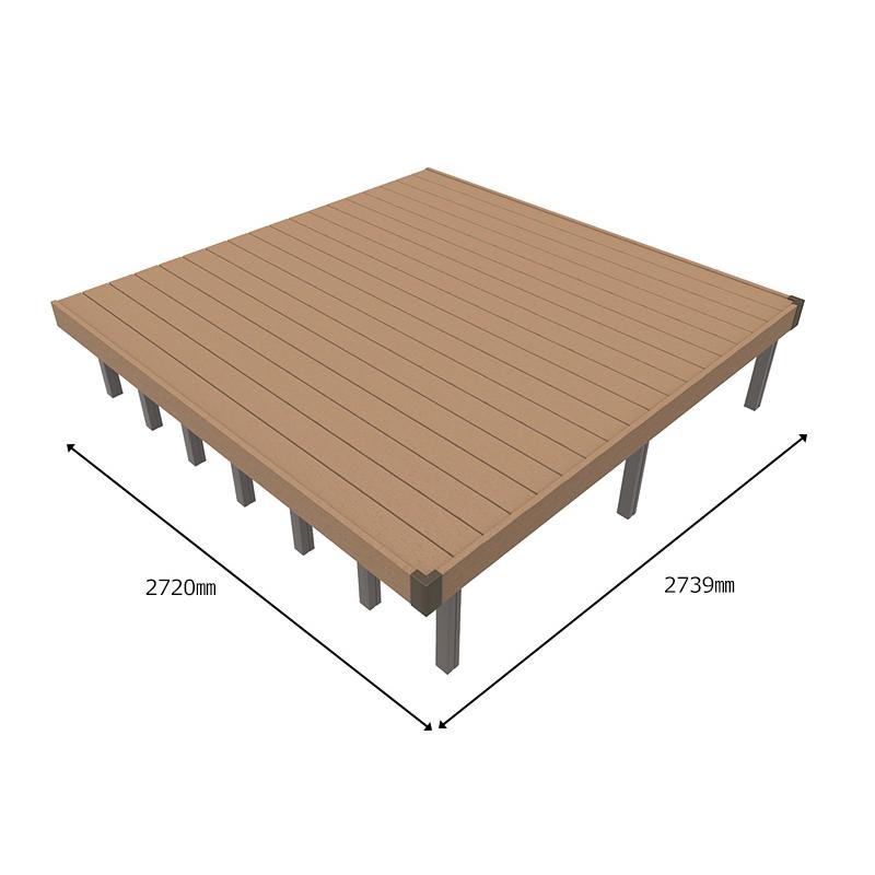 JJ PROHOME 【予約販売12月中旬以降発送】人工木 ウッドデッキ 1.5間9