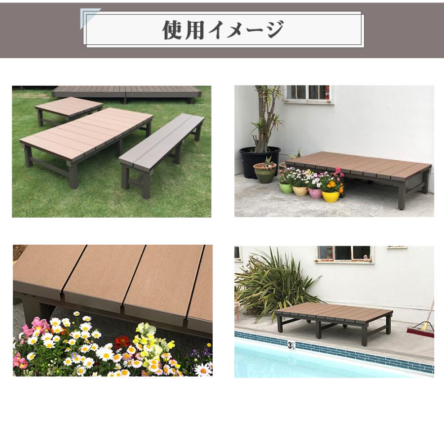 JJ PROHOME 人工木 アルミ DX デッキ T5型 1890【180×90cm】 DIY
