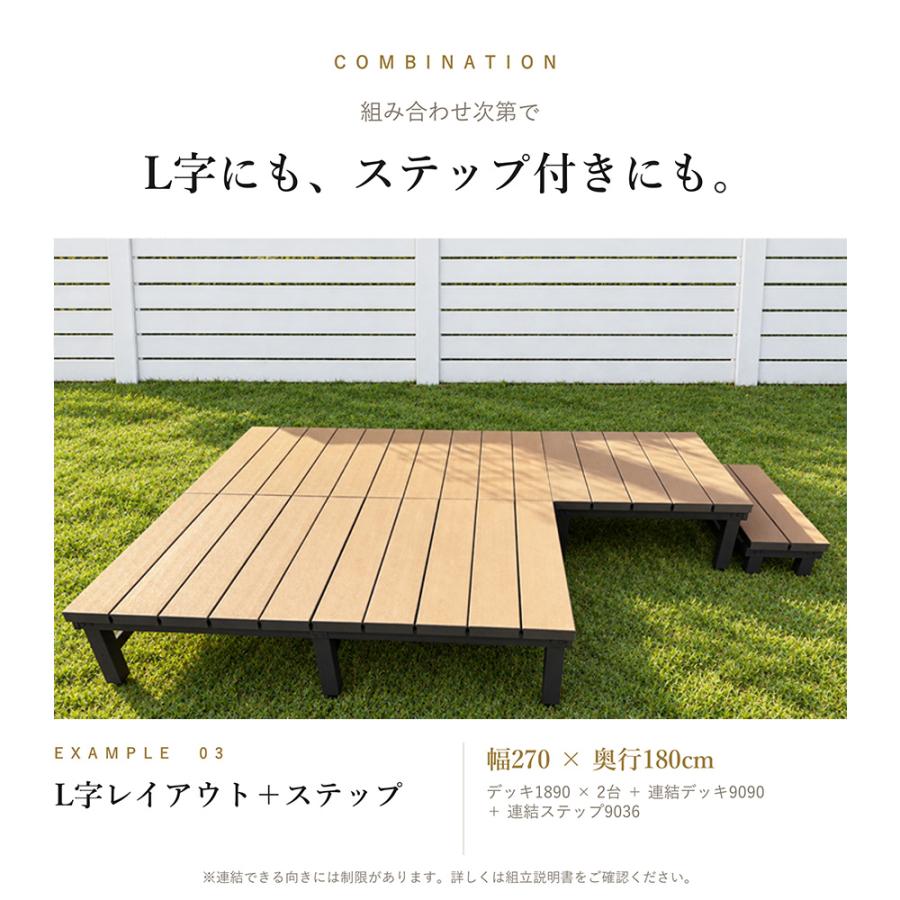 JJ PROHOME 人工木 アルミ DX デッキ T5型 1890【180×90cm】 1年保証