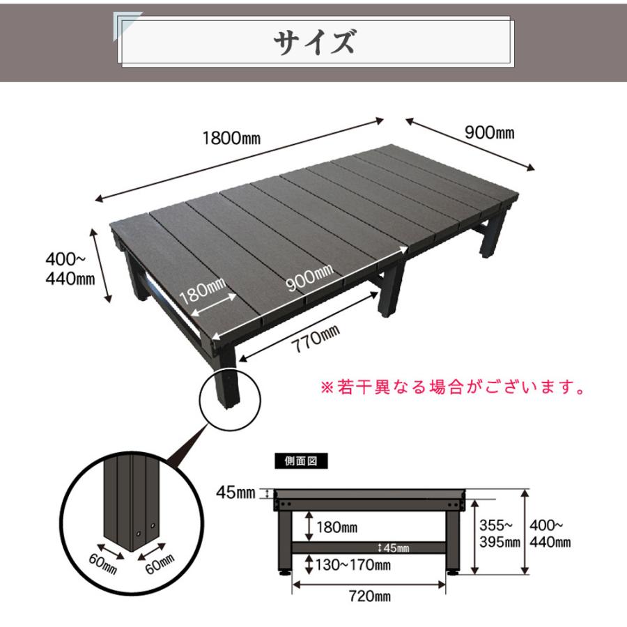 JJ PROHOME 【ブラウン予約販売5/18以降発送】 人工木 アルミ DX