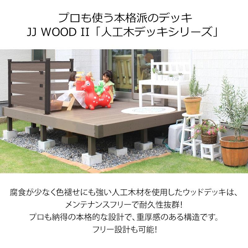 JJ PROHOME （2年保証）人工木ウッドデッキ 1.5間6尺（2739×1820mm