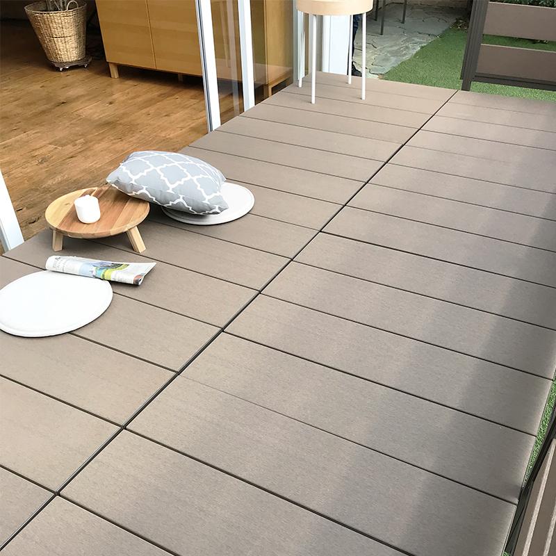 JJ PROHOME 人工木ユニットデッキll オープンタイプ 0.5坪 全2色