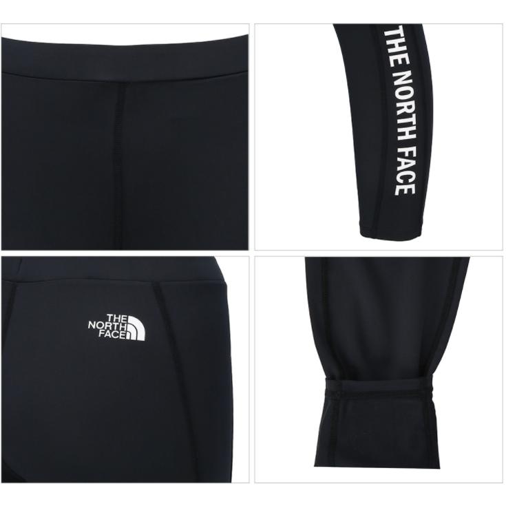 THE NORTH FACE - 海外 ノースフェイス ラッシュガード レギンス レディース 黒/M K128A THE NORTH FACE ノースフェイス ラッシュガード レギンス