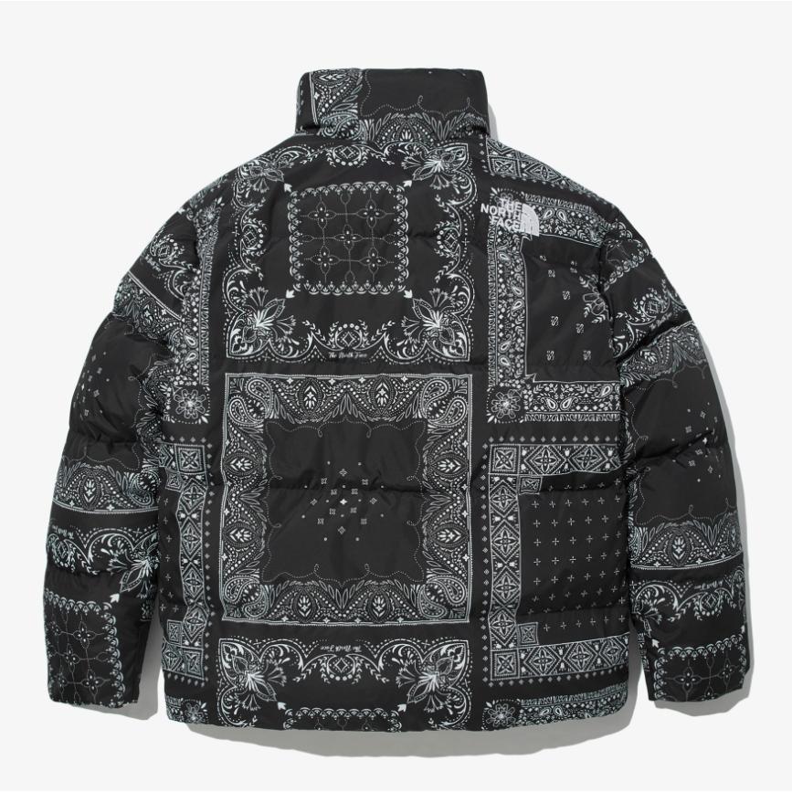 ノースフェイス ダウンジャケット メンズ レディース ペイズリー柄 THE NORTH FACE NOVELTY LOFTY DOWN JACKET  グースダウン 軽量 ブラック K417A