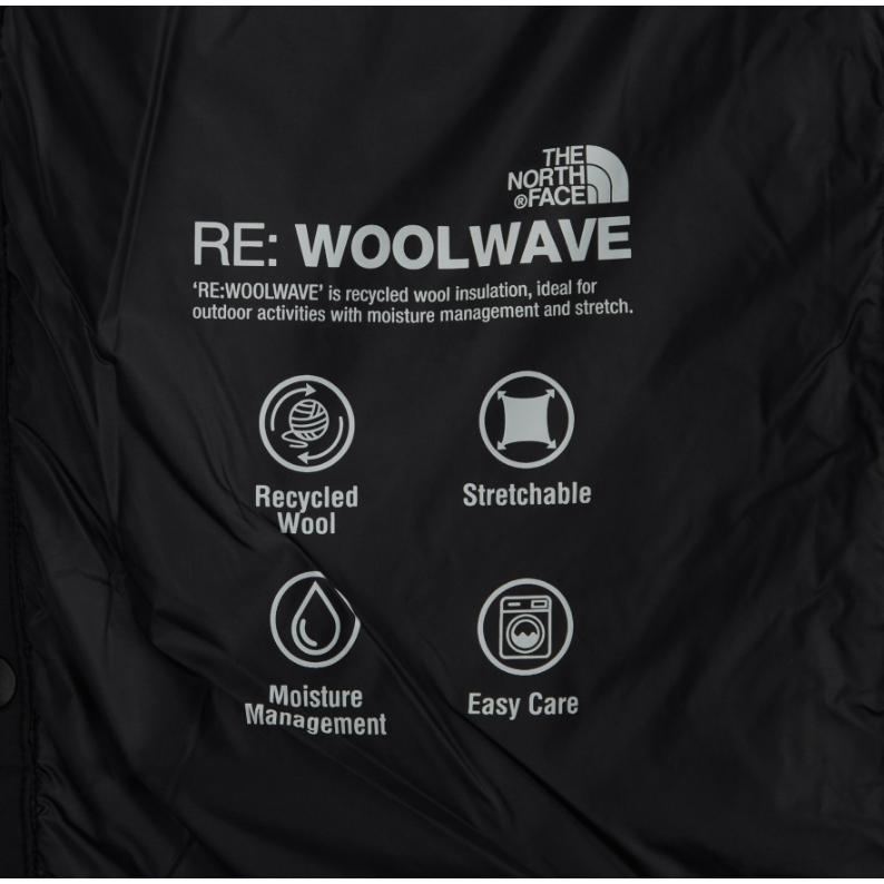 ノースフェイス ダウンジャケット 軽量ダウン ウール使用 キルティングジャケット M'S LEWES RE:WOOLOFT JACKET メンズ レディース ブラック NJ3NQ61A 海外限定_5