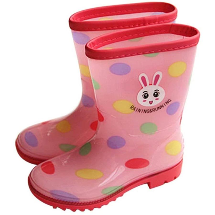 Leding Happy レインブーツ 可愛い 完全防水 撥水 99 以上節約 ゴム 梅雨 女の子 アウトドア キッズ 雨靴 収納袋付き 男の子 長靴 男女兼用