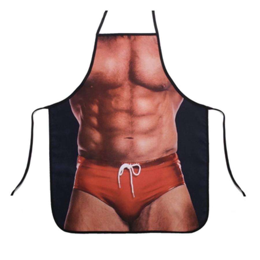 おもしろエプロン マッチョ セクシー ペア マーケティング プレミアムセット 2枚組 男女兼用 フリーサイズ 2枚セット