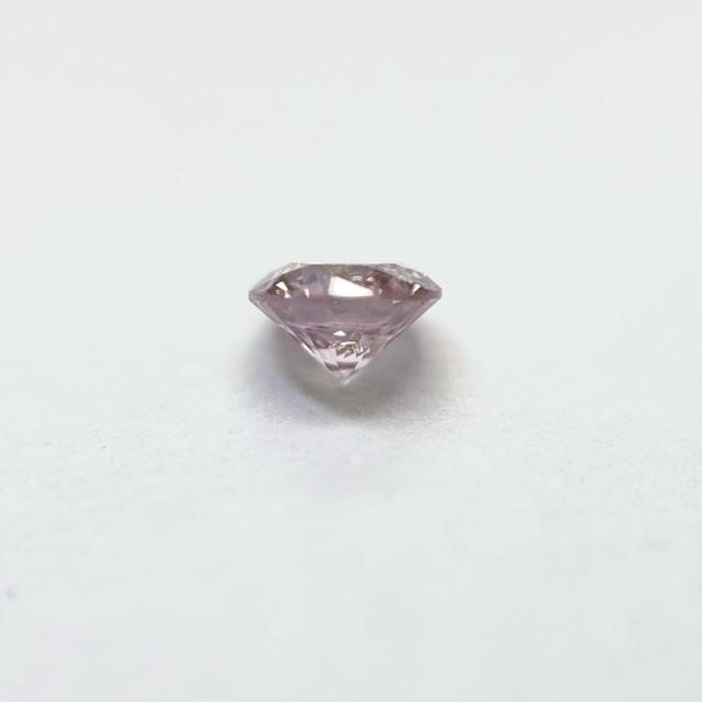 0.091ct FANCY LIGHT PINK I1 RB ピンクダイヤモンドルース 