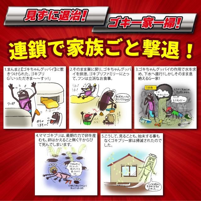 数量限定 特価 ゴキちゃんグッバイプラス 6個入り ゴキブリ駆除剤 置き
