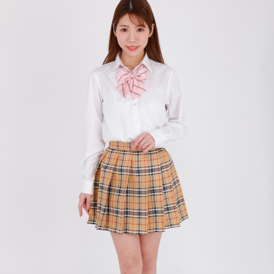 スクールスカート 学生 新学期 新入学 チェック柄 Jk制服 プリーツ スカート 正規品 送料無料 全21種類 ベージュチェック Jkショップ 通販 Yahoo ショッピング