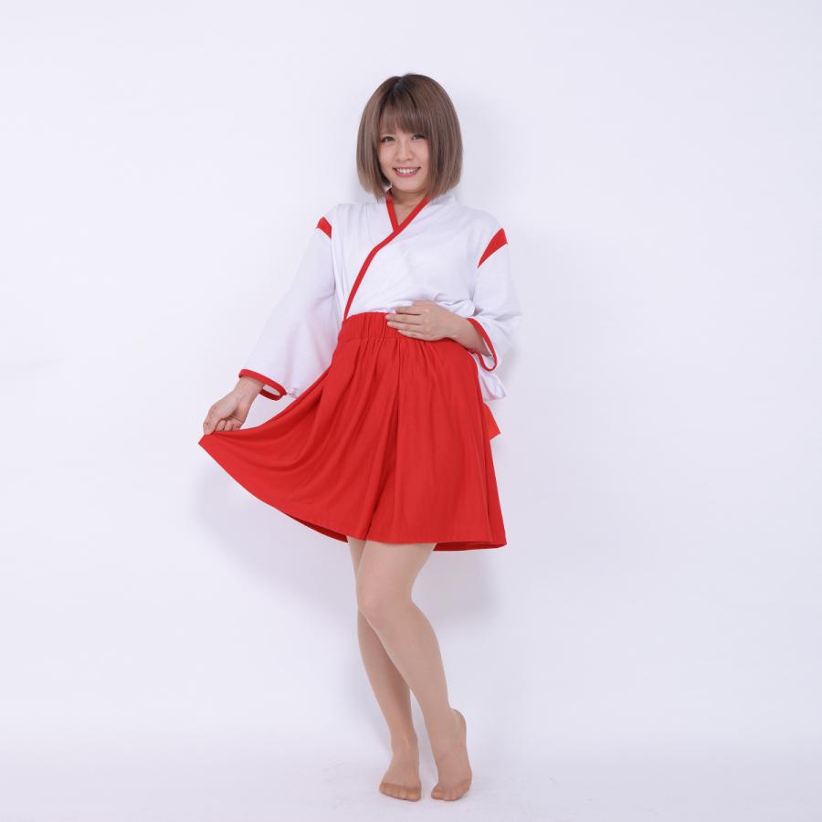 巫女さん コスプレ パジャマ ルームウェア パイル織物生地 M 0135 Jkショップ 通販 Yahoo ショッピング