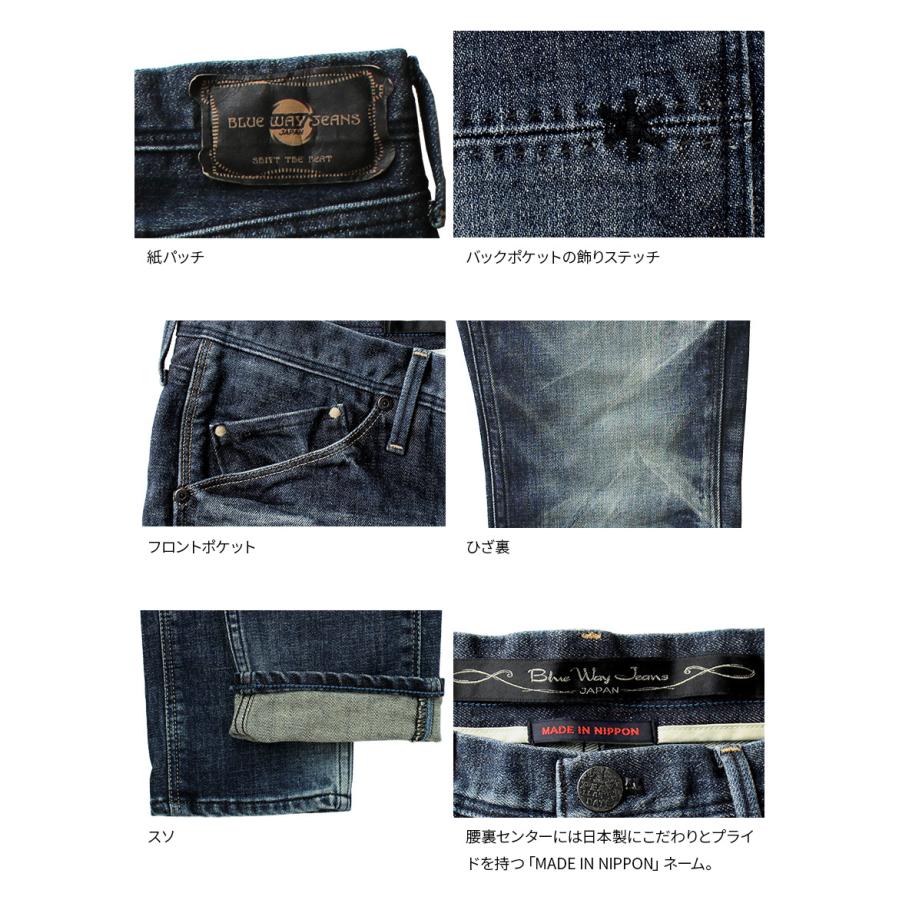 BLUE WAY（ブルーウェイ） タイトスリムジーンズ ソリッドストレッチ
