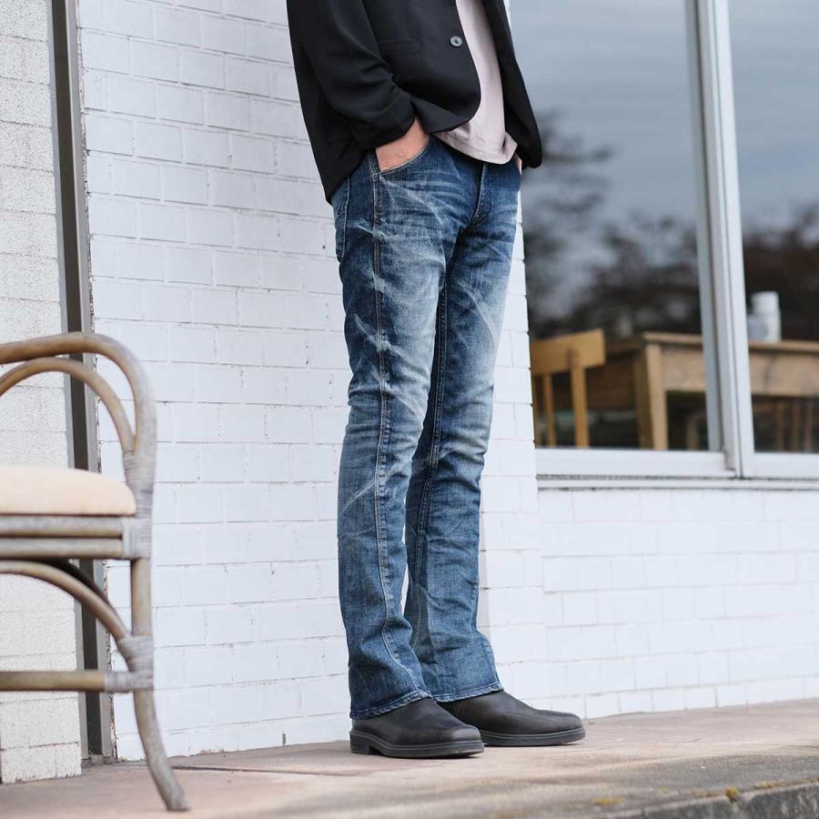 BLUE WAY BLUEWAY セミ ブーツカットジーンズ ソリッド BLUE WAY BLUEWAY セミ ブーツカットジーンズ ソリッド