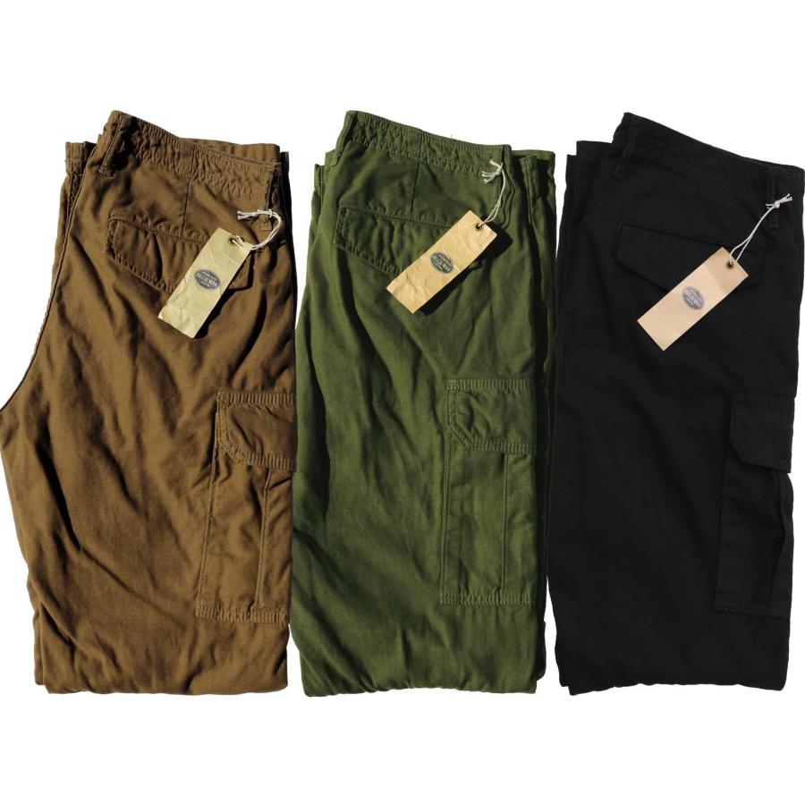 BLUE WAY BLUEWAY ブーツカット カーゴパンツ・バックサテン