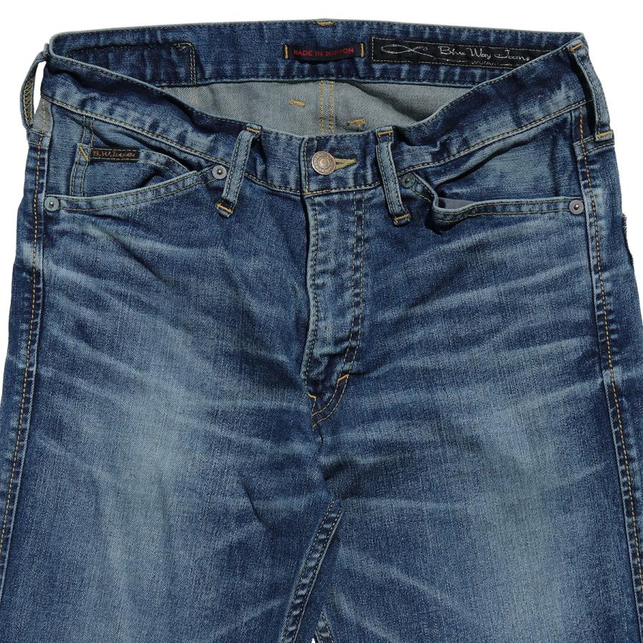 BLUE WAY（ブルーウェイ） ハイブリッドストレッチデニム エンジニアインカットジーンズ（ユーズドシェイバー）:M1938-5754 ...