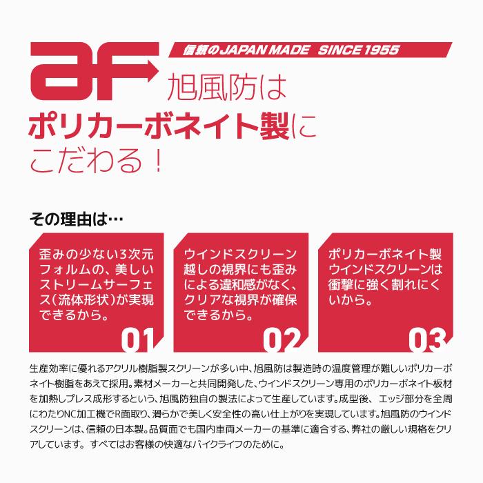 旭風防 PCX-23 ロングスクリーン クリア ホンダ PCX (JK05・KF47