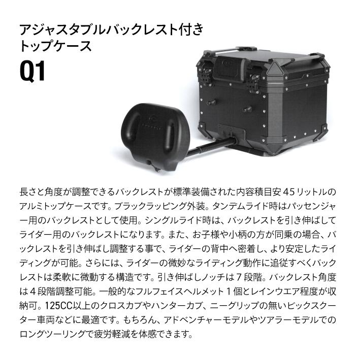 専用代理ページ 直送品 COOCASE Q1 ブラック アジャスタブル バックレスト付きトップ