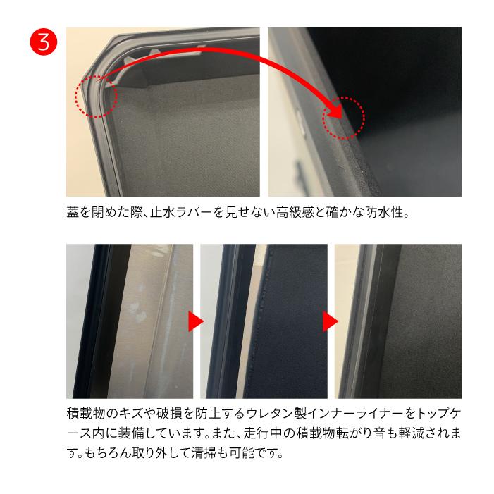 直送品 COOCASE Q5 ブラック アジャスタブル バックレスト付きトップケース 55L CAB550B クーケース_6