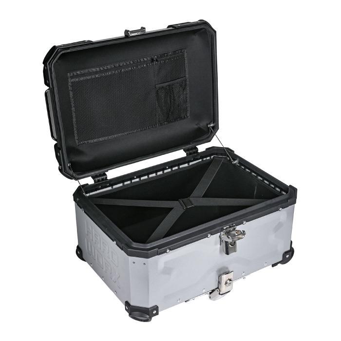 HXNE65 ハードワークス アルミトップケース 65リットル シルバー HARD