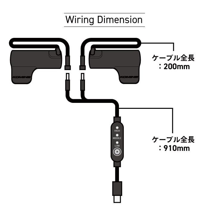 コミネ（Komine） EK-318 スリップオンエルゴノミックUSB Type-C