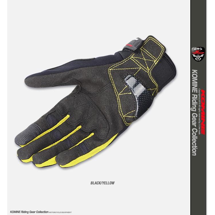 コミネ GK-162 3D プロテクトメッシュグローブプラス KOMINE 06-162 3D Protect M-Gloves Plus スマホ対応グローブ｜jline｜03