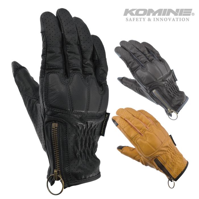 コミネ（Komine） メッシュグローブ GK-255 プロテクトレザーメッシュ