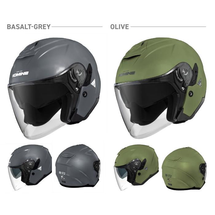 コミネ HK-172オリーブ size:M | KOMINE KOMINE コミネ HK-172 FLジェットヘルメット 新色オリーブ 2022