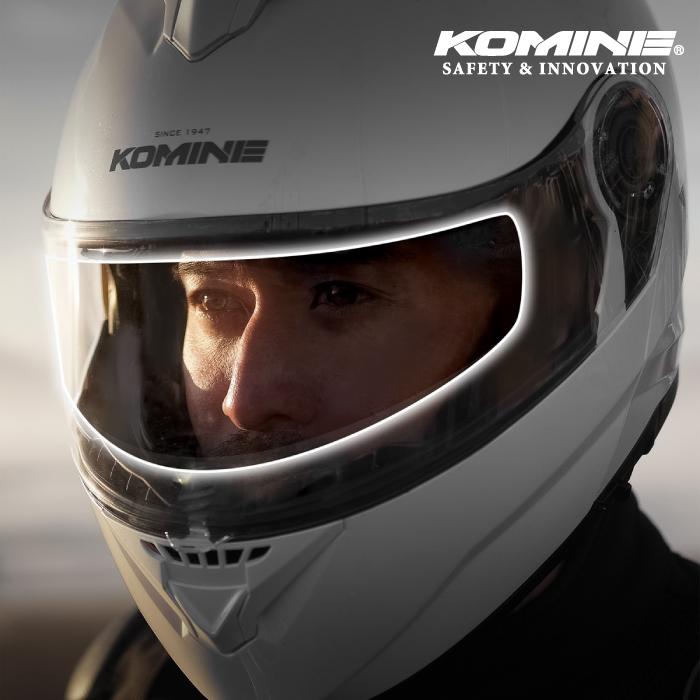 K*H様 ネイビー 防護ヘルメット フェイスシールド付き　機動隊 コミネ（Komine） HK-504 断熱曇り止めシート KOMINE 01-504 バイク