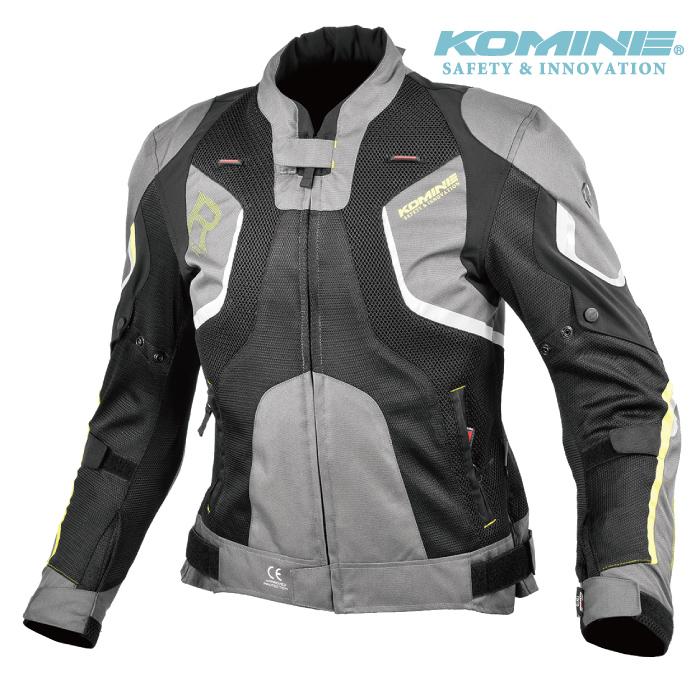 コミネ ジャケット JK-143 GUNMETAL BLACK Rスペックメッシュ