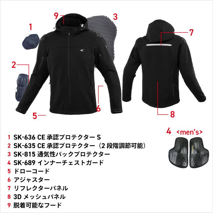 コミネ（Komine） ジャケット JK-163 大きいサイズ 5XLB・6XLB ハイ