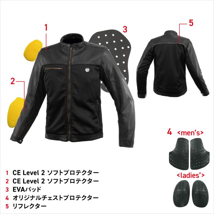コミネ（Komine） メッシュジャケット JK-166 大きいサイズ 5XLB・6XLB