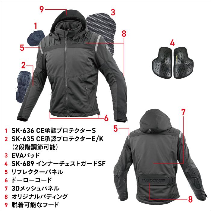 コミネ（Komine） メッシュジャケット JK-169 スーパーノヴァメッシュ