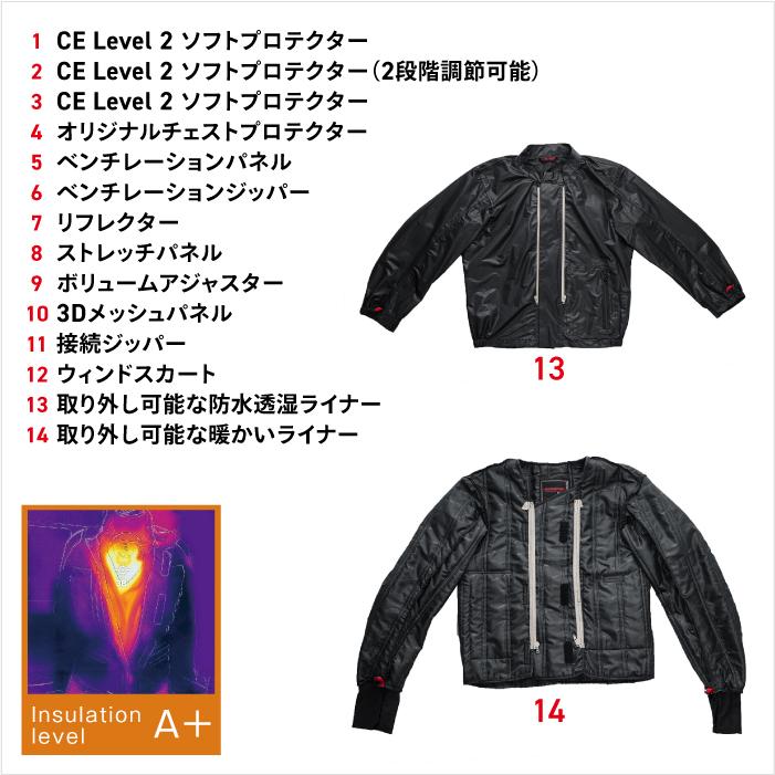 コミネ　ジャケット コミネ ジャケット JK-5744 フルイヤーツーリングジャケット ラーマIII