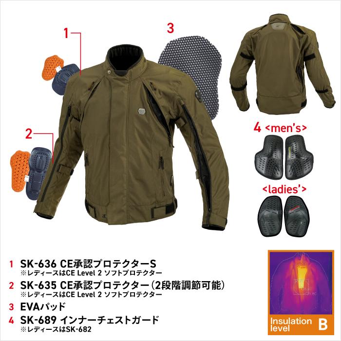 (使用一回）コミネ JK-5994 フルイヤーシステムジャケット 黒赤 サイズL コミネ ジャケット JK-5994 フルイヤーシステムジャケット