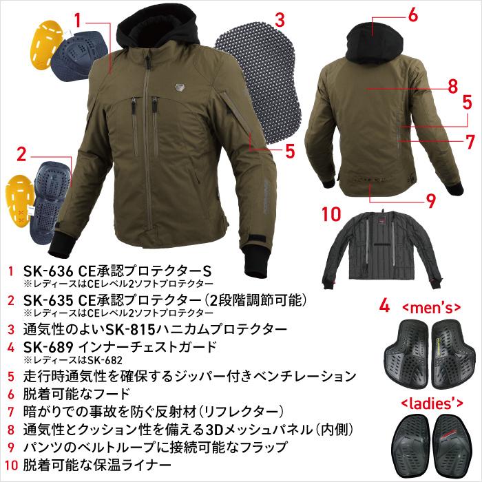 クリスマスツリー特価！ コミネ KOMINE バイク ハイプロテクト