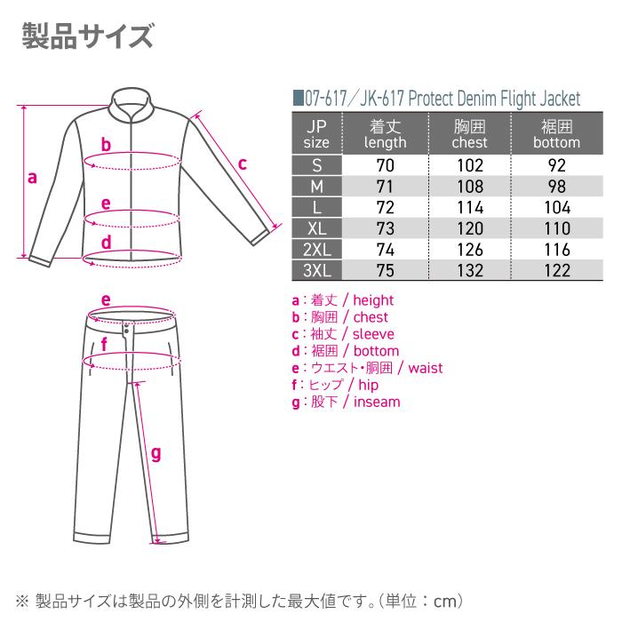 コミネ（Komine） ジャケット JK-617 プロテクトデニムフライト