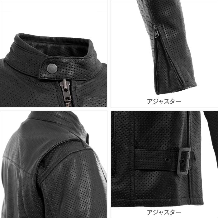 コミネ シングルライダースレザージャケット(ほぼ未使用 新品) M（オマケ付き） バイク用ジャケットレザージャケット 革ジャン ブラック KOMINE