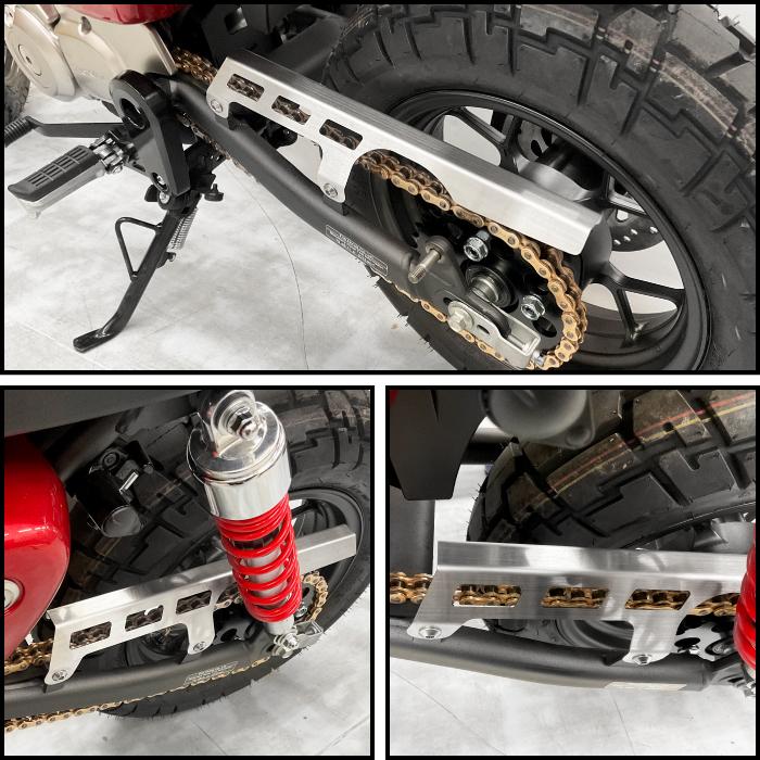 ホンダ モンキー125(JB02,JB03)用 ステンレスチェーンカバー アッパー